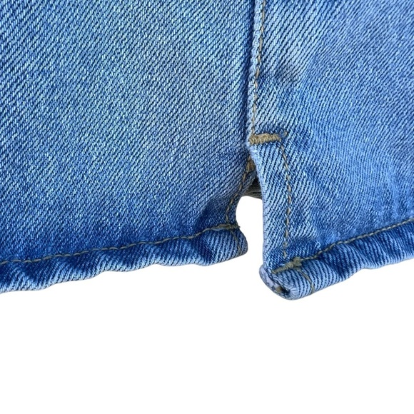 Vintage Baby Guess Jeans Denim Mini Skirt Made in USA Talon Zip 4Y Elastic Waist - Picture 6 of 13